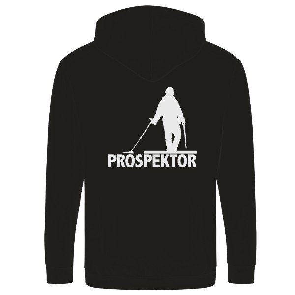 Mikina na zip unisex s potiskem Prospektor - Více barev | Pánské | Bílá silueta