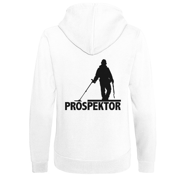 Mikina na zip unisex s potiskem Prospektor - Více barev | Dámské | Černá silueta